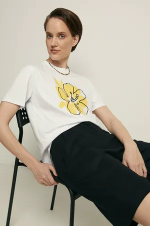 Футболка FINN FLARE с принтом, 201 white, арт. FSF11096