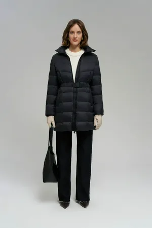 Пуховое полупальто FINN FLARE, 200 black, арт. FWE11086