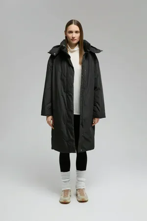 Пуховое пальто FINN FLARE с переливающимся эффектом, 200 black, арт. FWE11071