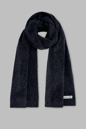 Пушистый шарф Finn Flare, 202 mc graphite, арт. FAE111149