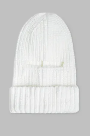 Вязаная балаклава FINN FLARE, белый, арт. FWC11163