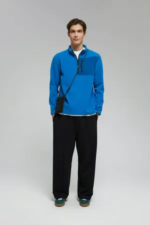 Толстовка-поло Finn Flare с накладным карманом, 193 ultramarine, арт. FAF22017