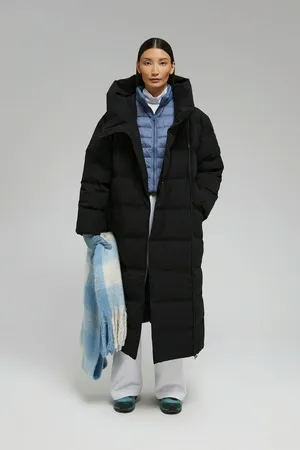 Длинный пуховик FINN FLARE, черный, арт. FWF11003