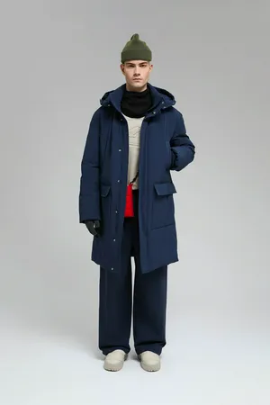 Утепленная парка Finn Flare с капюшоном, 101 cosmic blue, арт. FWF21012