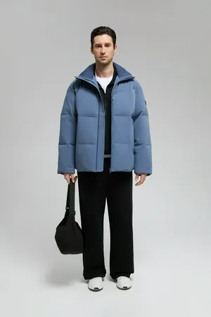 Оверсайз пуховик FINN FLARE с воротником-стойкой, 197 night shadow, арт. FWE21028