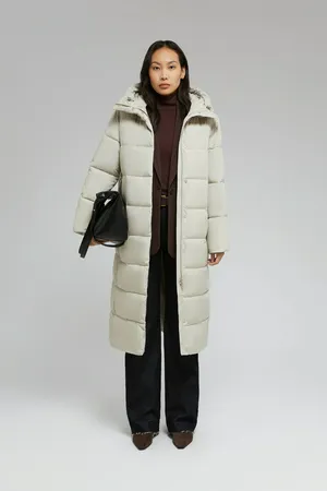 Утепленное пальто Finn Flare с капюшоном, 713 grain, арт. FAF11007