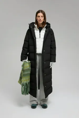 Пуховое пальто FINN FLARE прямого силуэта, 200 black, арт. FWE11093