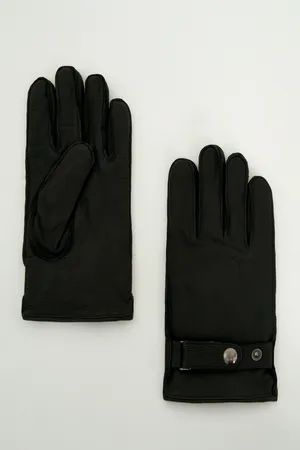 Перчатки Finn Flare из натуральной кожи, 200 black, арт. FAD21300