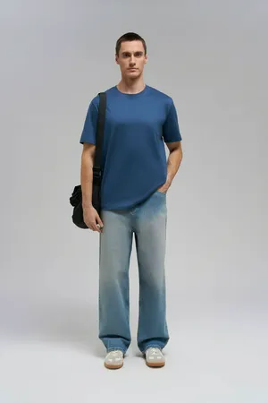 Мужская футболка Finn Flare из хлопка, 100 navy, арт. BAS-200121