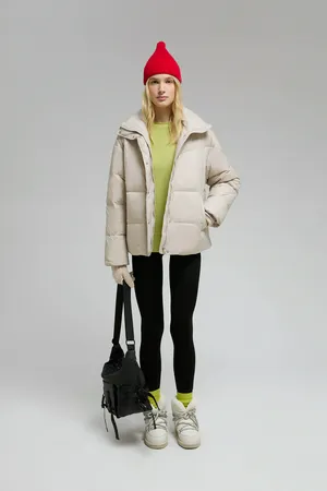 Пуховик FINN FLARE со съемным капюшоном, 702 pale, арт. FWE11012