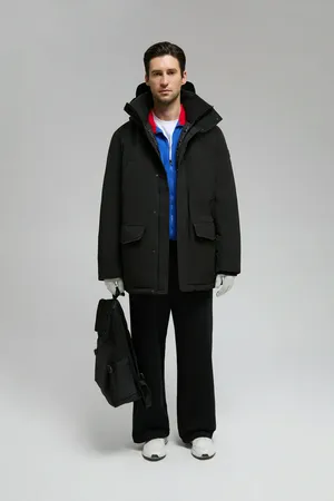 Пуховое полупальто FINN FLARE, 200 black, арт. FWE21046