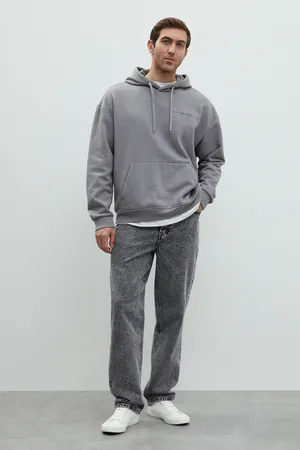 Джинсы мужские FINN FLARE loose fit, 2002 dark grey denim, арт. FBD25002