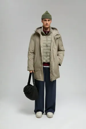 Мужское пуховое полупальто FINN FLARE с капюшоном, 908 wren, арт. FWE21012