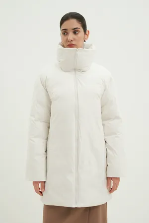 Полупальто Finn Flare с воротником-стойкой, 711 milk, арт. FWD11070