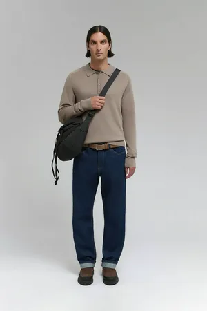 Джемпер-поло FINN FLARE с шерстью, бежевый, арт. FAF21106