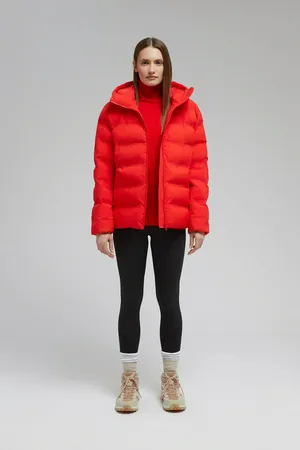 Утепленная куртка FINN FLARE с капюшоном, красный, арт. FAF11058