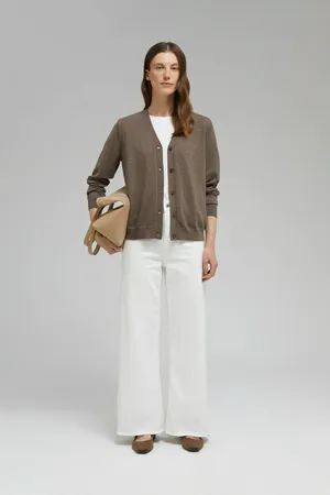 Кардиган FINN FLARE с шерстью, коричневый, арт. FAF11170