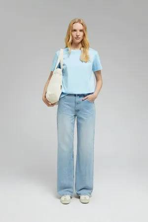 Футболка Finn Flare из мерсеризованного хлопка, голубой, арт. BAS-100161