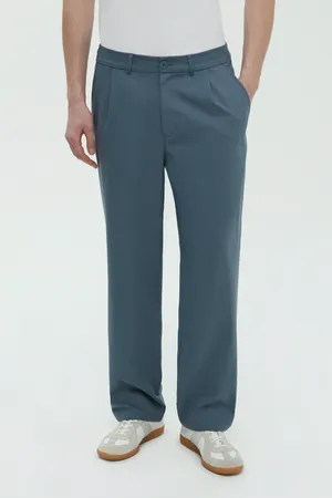 Брюки FINN FLARE укороченные широкого кроя, синий, арт. FBF21041