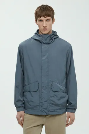 Ветровка FINN FLARE свободного кроя с капюшоном, синий, арт. BAS-200154