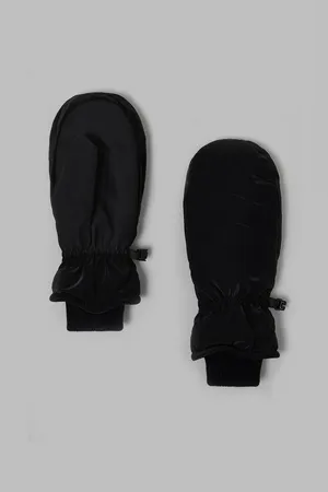 Утепленные варежки на флисе FINN FLARE, черный, арт. FWF91300