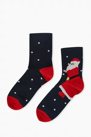 Носки FINN FLARE с новогодним узором, разноцветный, арт. FWB11708