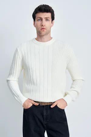 Джемпер FINN FLARE прямого силуэта, бежевый, арт. FAE21105