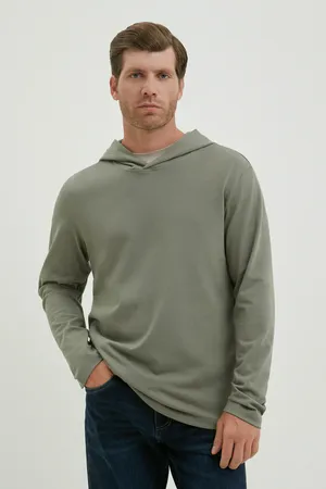 Худи FINN FLARE с капюшоном, хаки, арт. BAS-200100