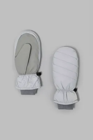 Варежки FINN FLARE утепленные на флисе, серый, арт. FWF91300