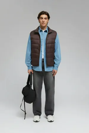 Стеганый пуховый жилет Finn Flare, 641 java, арт. BAS-20053