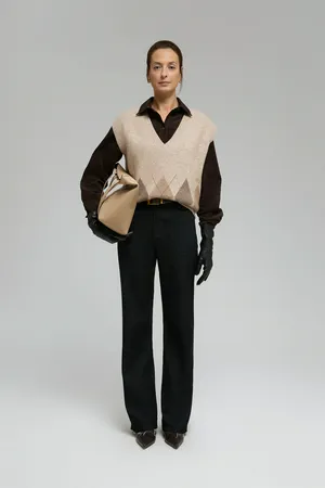 Трикотажный жилет Finn Flare с шерстью, 709 mc cornstalk, арт. FAF11132