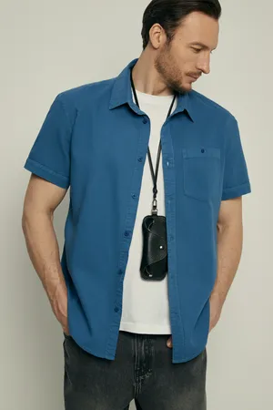 Хлопковая рубашка Finn Flare, 110 delta blue, арт. FSC21027