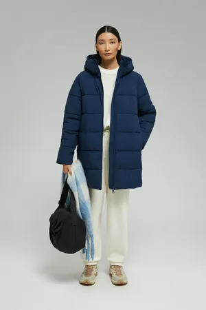 Утепленное полупальто Finn Flare, синий, арт. FWF11091