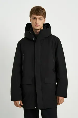 Пуховое полупальто Finn Flare, 200 black, арт. FAE21006