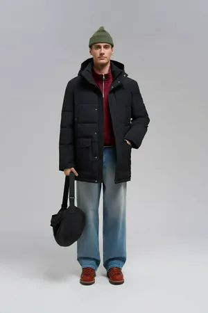 Утепленное полупальто Finn Flare, 200 black, арт. FWE21037