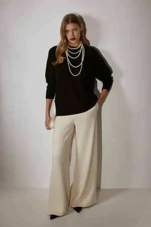 Брюки широкого силуэта Finn Flare, 705 angora, арт. FSE51008