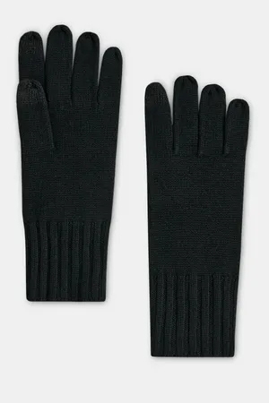 Перчатки Finn Flare из шерсти и кашемира, 200 black, арт. FAE111118