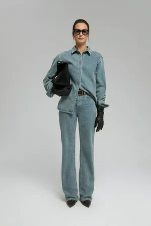 Джинсы FINN FLARE расклешенные с высокой посадкой, 1261 light denim, арт. FBF15012