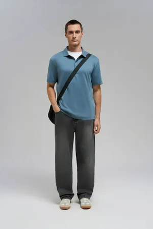 Поло FINN FLARE из мерсеризованного хлопка, 179 gale, арт. FBF21019