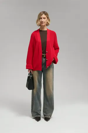 Кардиган Finn Flare из хлопка, 375 vermilion, арт. FBG11126