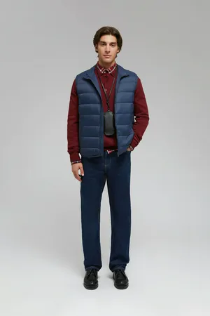 Стеганый пуховый жилет FINN FLARE, 101 cosmic blue, арт. BAS-20053