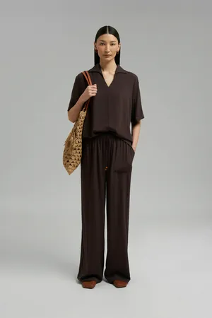 Блузка Finn Flare, коричневый, арт. FSG11069