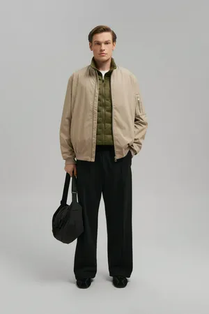 Куртка-бомбер Finn Flare, бежевый, арт. FBF21029