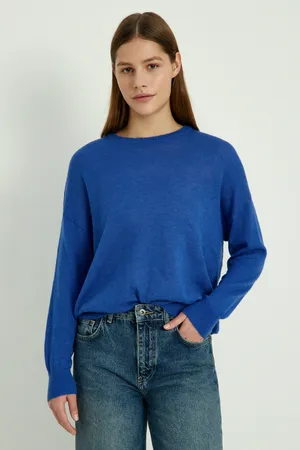 Оверсайз джемпер Finn Flare, синий, арт. FWD11136