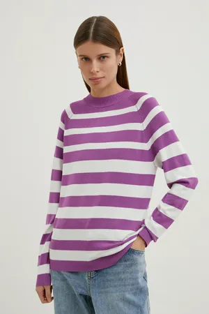 Джемпер FINN FLARE в полоску, 820 mc iris, арт. BAS-10148