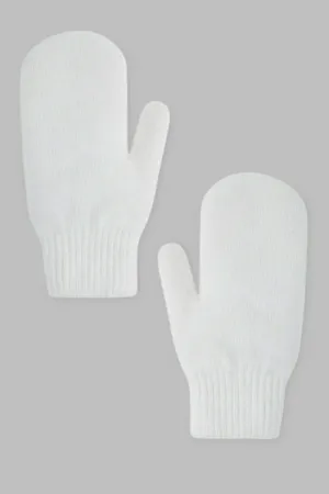 Вязаные варежки Finn Flare, белый, арт. FWC11170