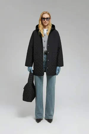 Утепленное полупальто Finn Flare, 200 black, арт. FBF11094