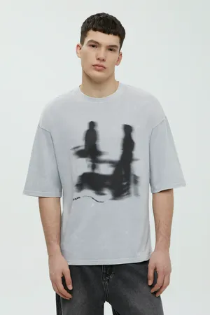 Футболка Finn Flare с принтом, 212 silver, арт. FBF210102