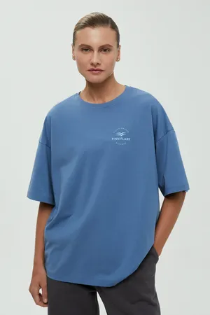 Оверсайз футболка FINN FLARE, 110 delta blue, арт. FBF11058
