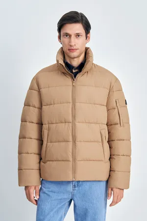 Утепленная стеганая куртка FINN FLARE со съемным капюшоном, 626 cinnamon, арт. FAE21083